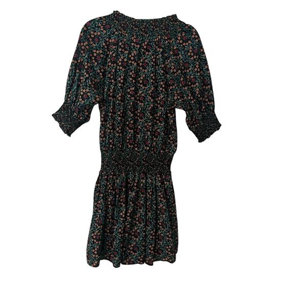 Roller Rabbit Midi Dress XS Drop Waist Smocked Twee Milkmaid Stars Moon Cottage - Picture 2 of 8